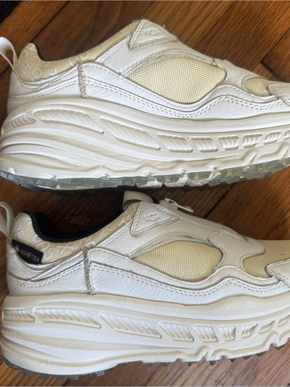 UGG CA805 Gore-Tex Athletic Platform Sneakers in creams